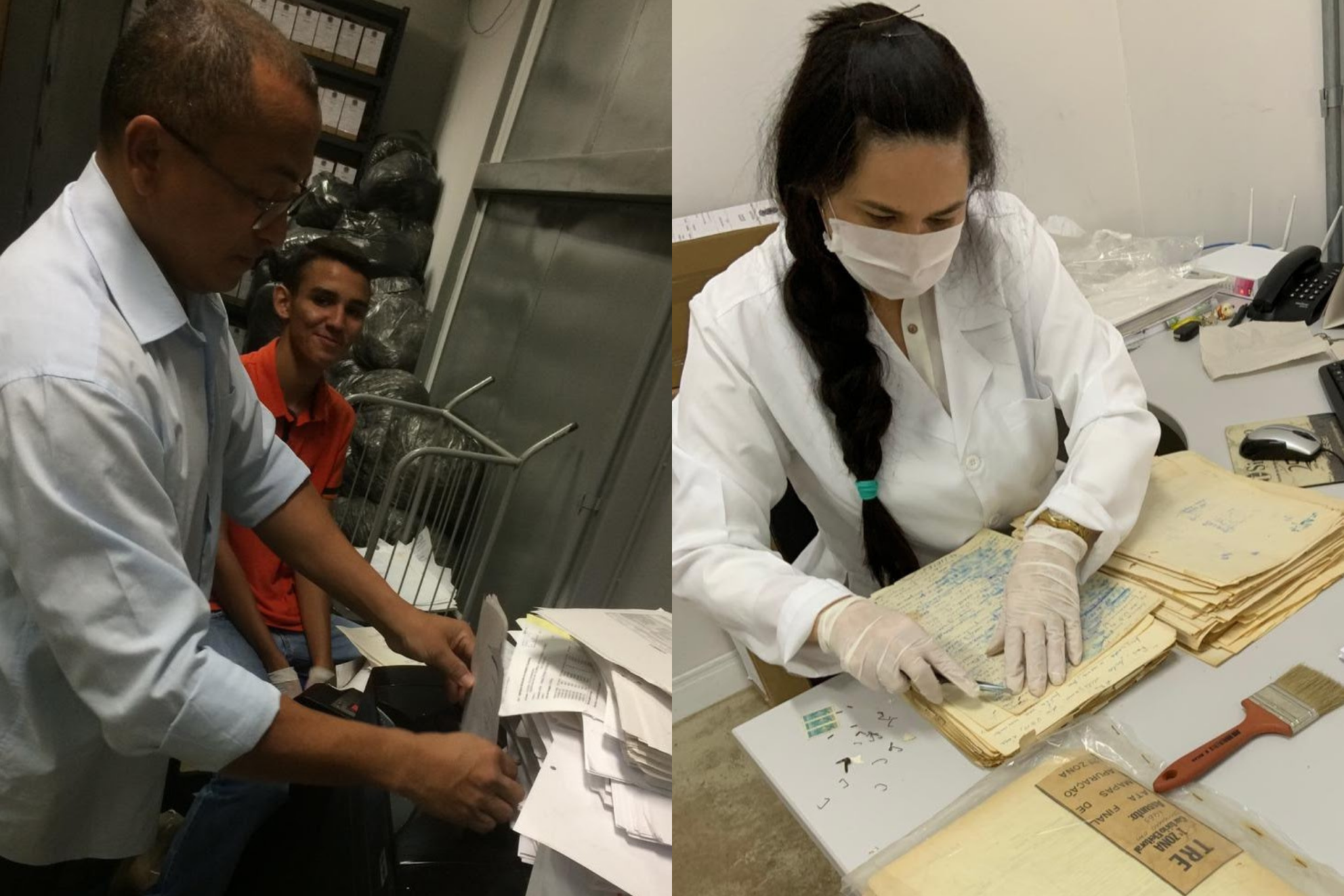 Processo de descarte e de higienização de documentos